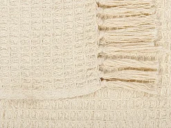 Coperta MALU Cotone 125 x 150 cm Beige chiaro