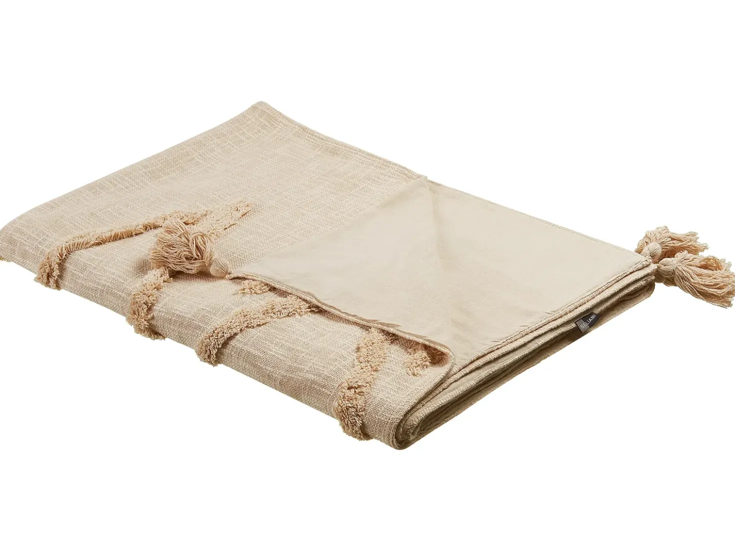 Coperta MORBI Cotone 130 x 180 cm Beige