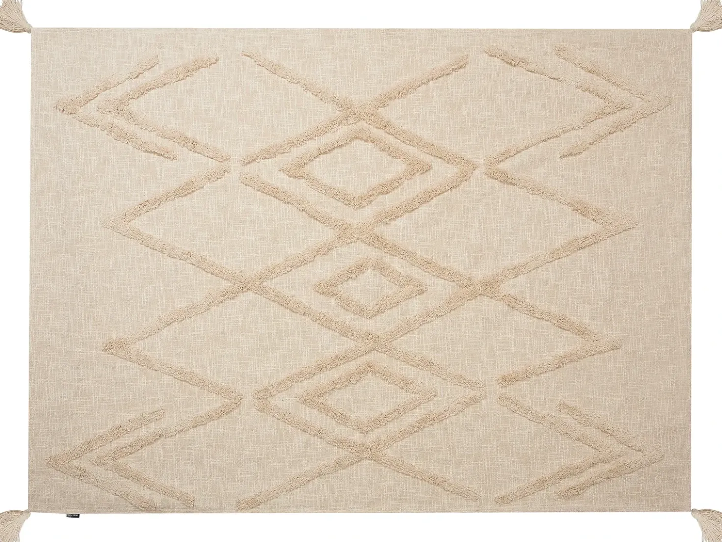 Coperta MORBI Cotone 130 x 180 cm Beige
