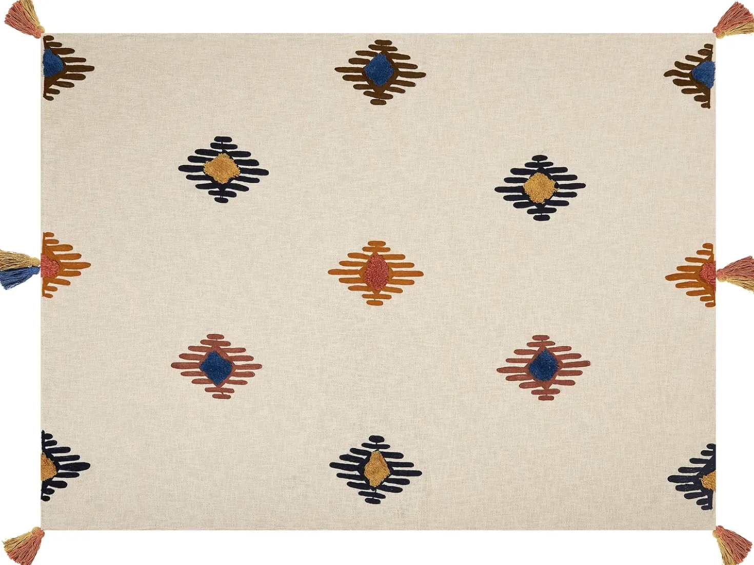 Coperta MUNGER Cotone 130 x 180 cm Beige
