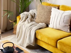 Coperta NAMDU 125 x 150 cm Beige chiaro