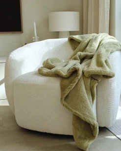 Coperta NAMDU 125 x 150 cm Verde oliva