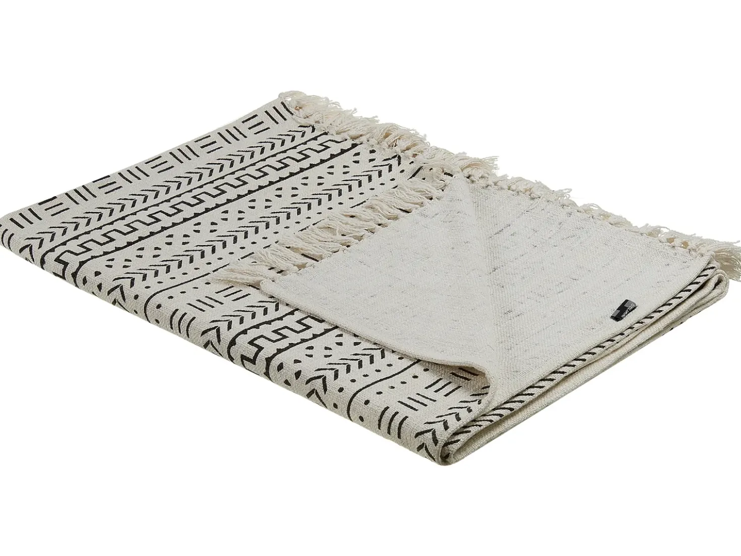 Coperta PANVEL Cotone 130 x 180 cm Bianco