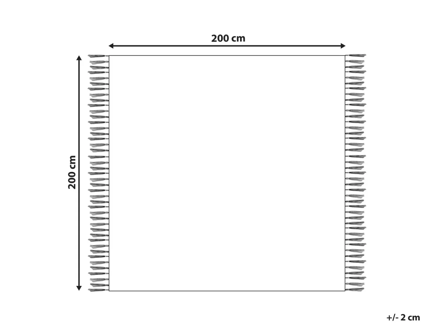 Coperta per picnic BHONG 200 x 200 cm Beige
