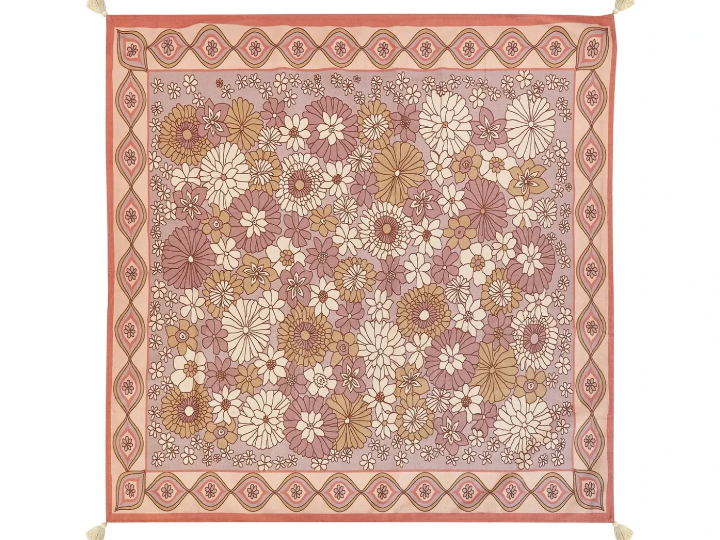 Coperta per picnic LASHARI 200 x 200 cm Rosa pesca