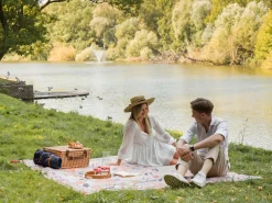Coperta per picnic TUFKI 200 x 200 cm Viola