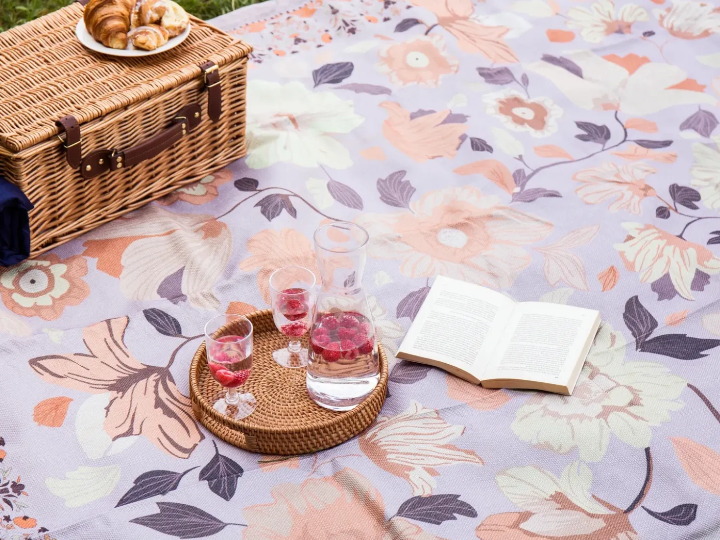 Coperta per picnic TUFKI 200 x 200 cm Viola