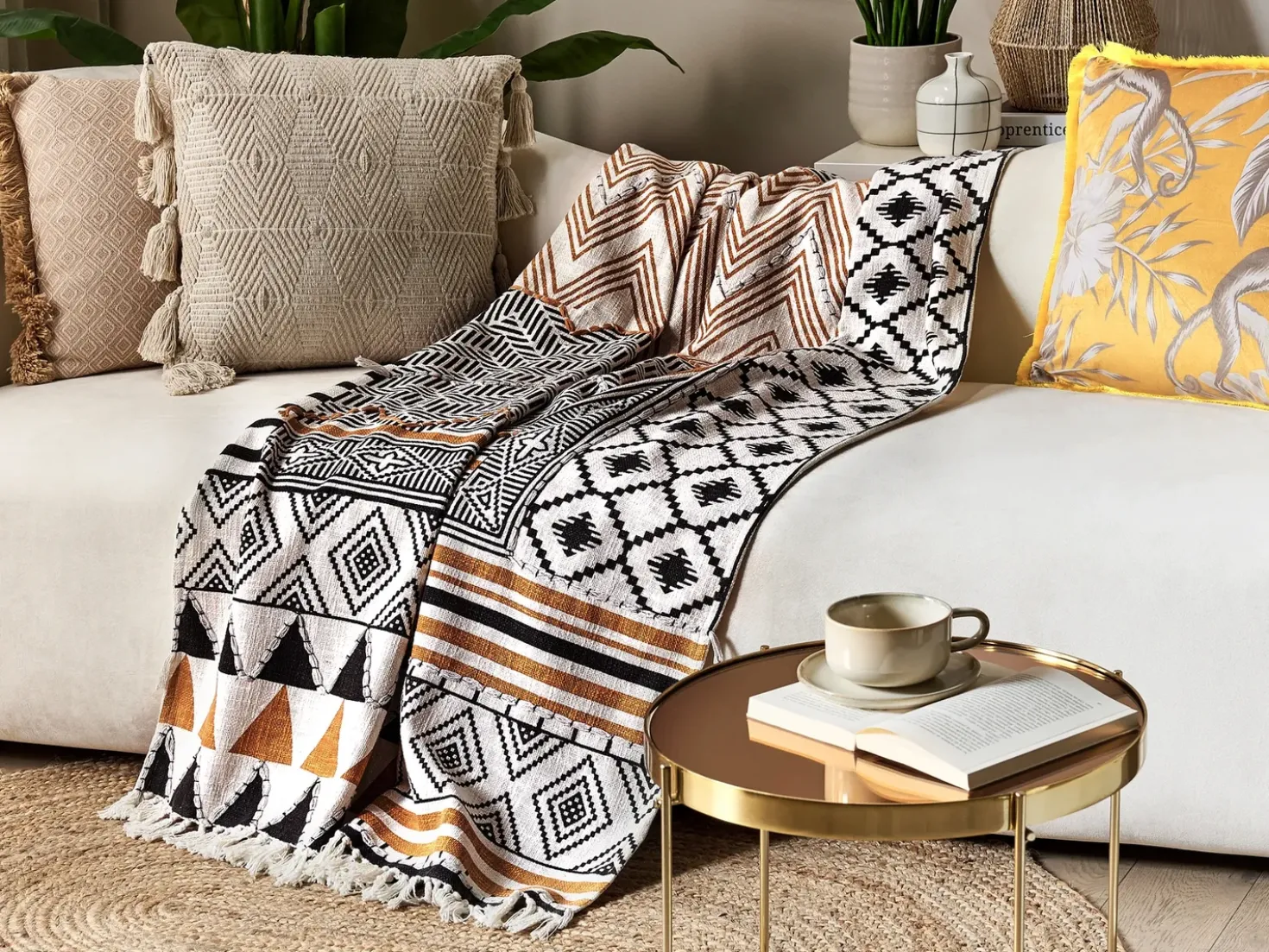 Coperta PRODDATUR Cotone 130 x 180 cm Multicolore