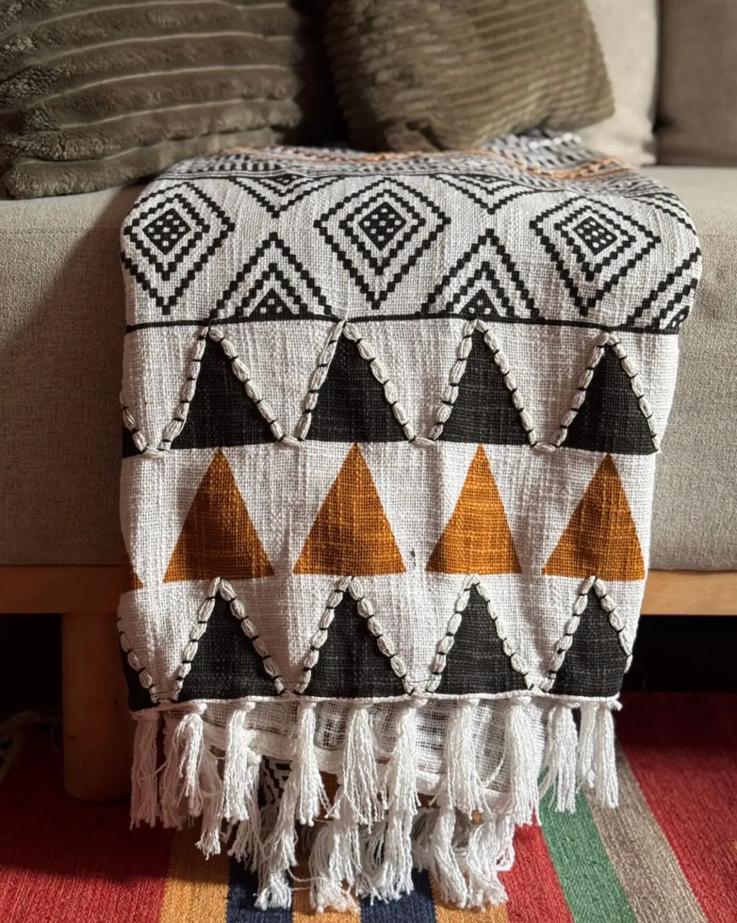 Coperta PRODDATUR Cotone 130 x 180 cm Multicolore