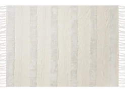 Coperta RAEBARELI Cotone 130 x 180 cm Beige chiaro