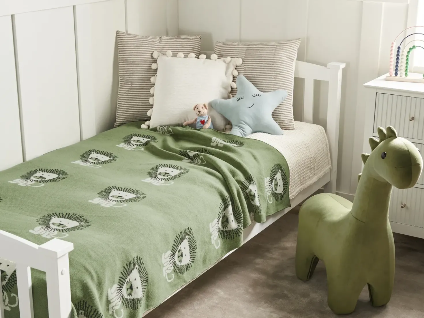 Coperta RUSAMI Cotone 130 x 170 cm Verde
