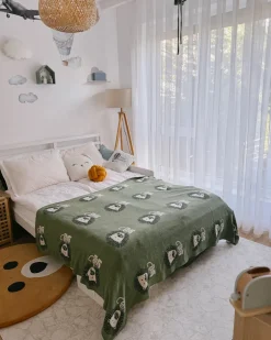Coperta RUSAMI Cotone 130 x 170 cm Verde