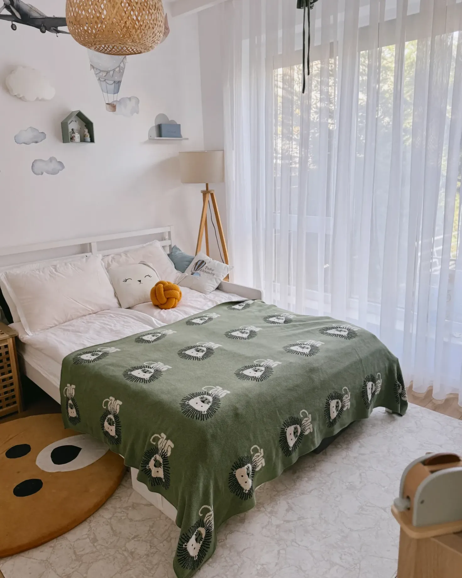 Coperta RUSAMI Cotone 130 x 170 cm Verde