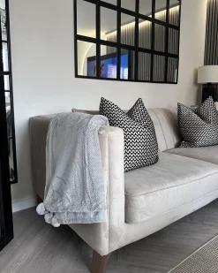 Coperta SAITLER 200 x 220 cm Grigio chiaro