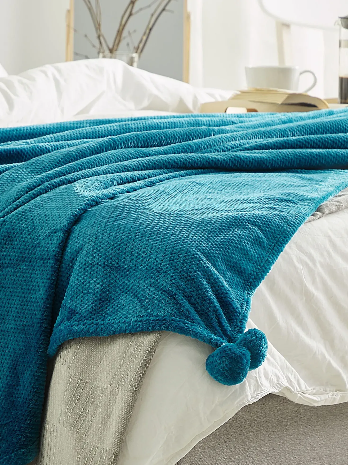 Coperta SAITLER 200 x 220 cm Turchese