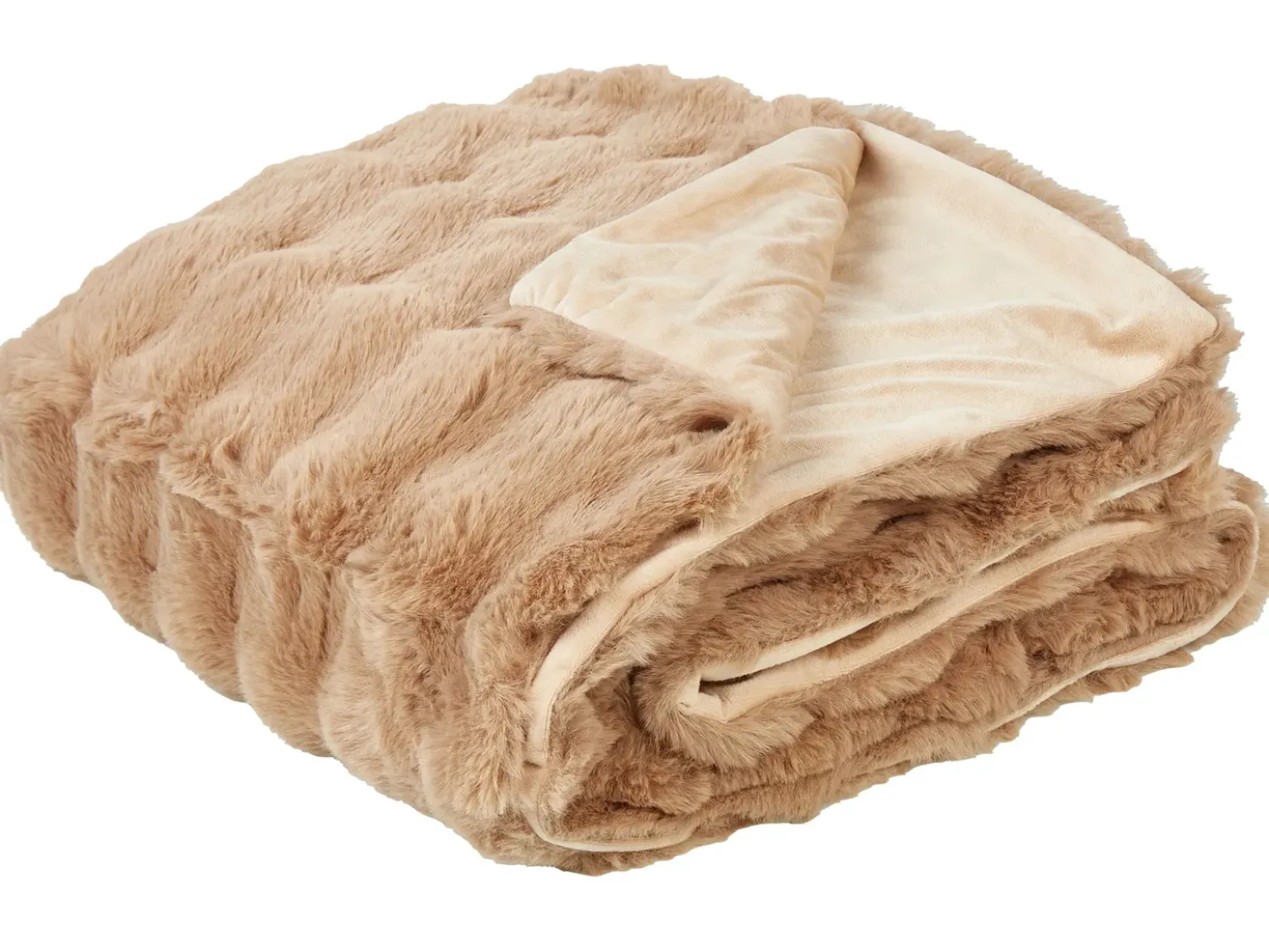 Coperta SALKA Finta pelliccia 150 x 200 cm Marrone