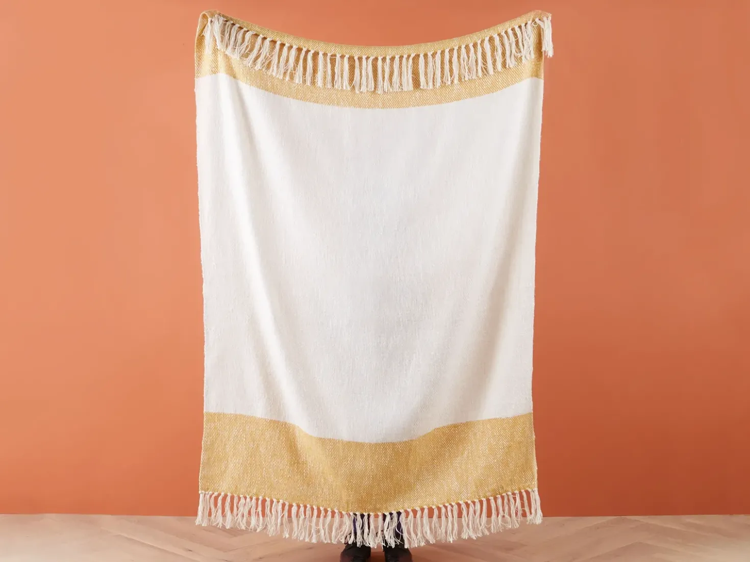 Coperta SALME Tessuto 130 x 170 cm Beige