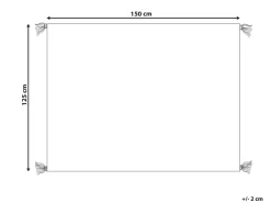 Coperta SEDIO Cotone 125 x 150 cm Bianco
