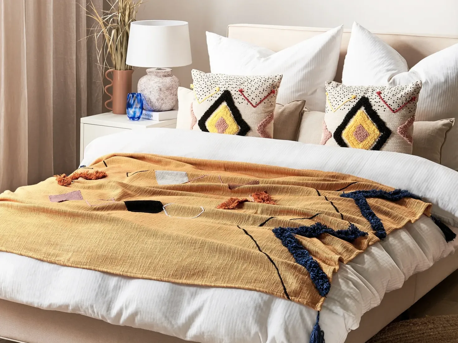 Coperta SHIMLA Cotone 130 x 180 cm Arancione