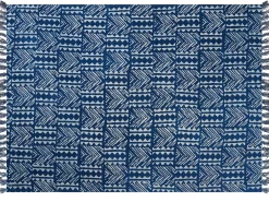 Coperta SHIVPURI Cotone 130 x 180 cm Blu
