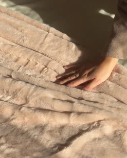 Coperta SMAHRA 180 x 220 cm Rosa pastello