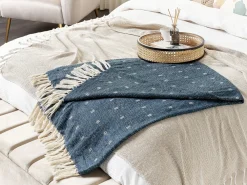 Coperta TAARI Cotone 130 x 170 cm Foglia di tè