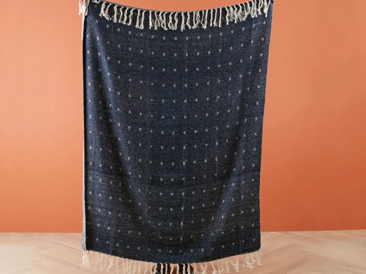 Coperta TAARI Cotone 130 x 170 cm Foglia di tè