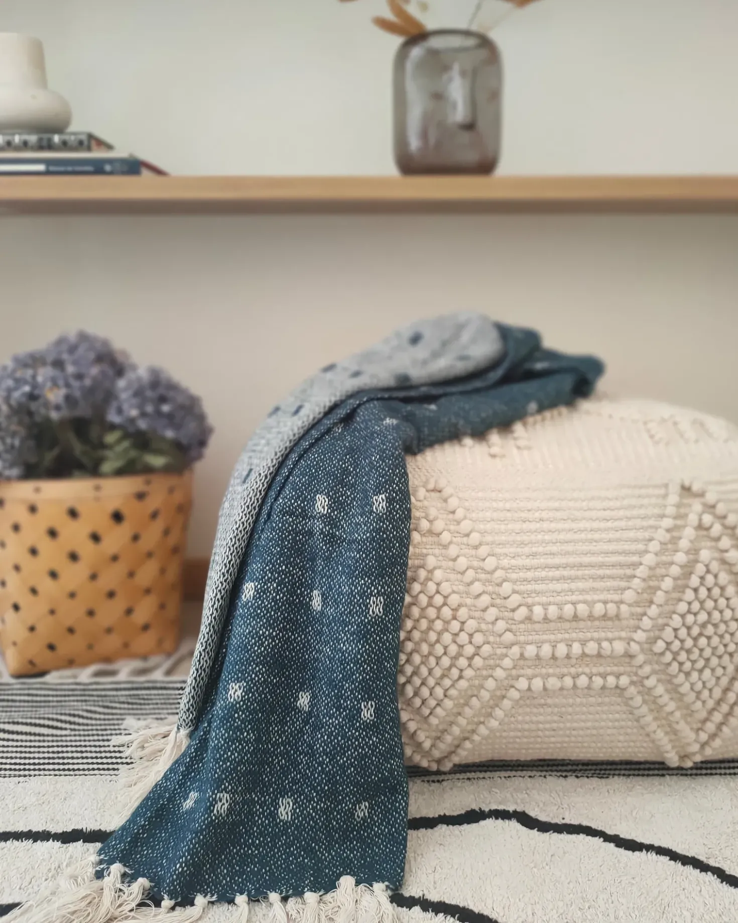 Coperta TAARI Cotone 130 x 170 cm Foglia di tè