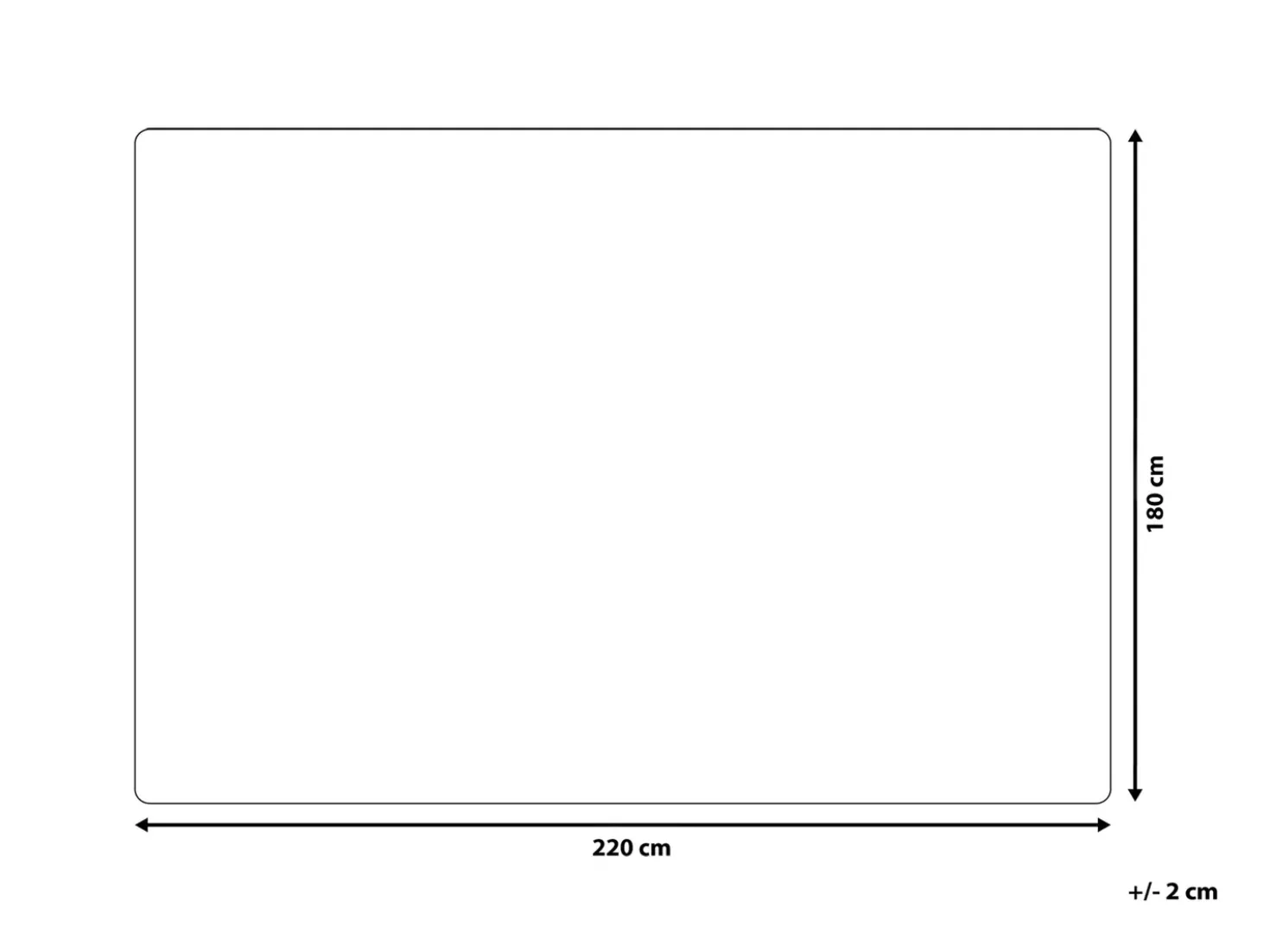 Coperta TADDART Tessuto 180 x 220 cm Marrone