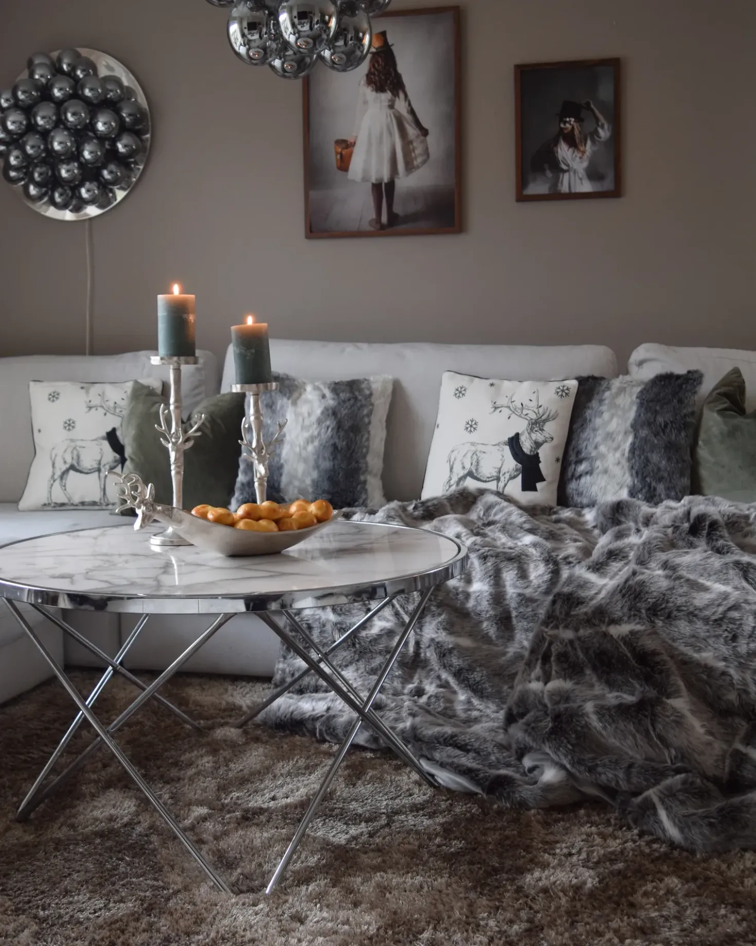 Coperta TADDART Tessuto 180 x 220 cm Marrone