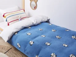 Coperta TALOKAN Cotone 130 x 170 cm Blu