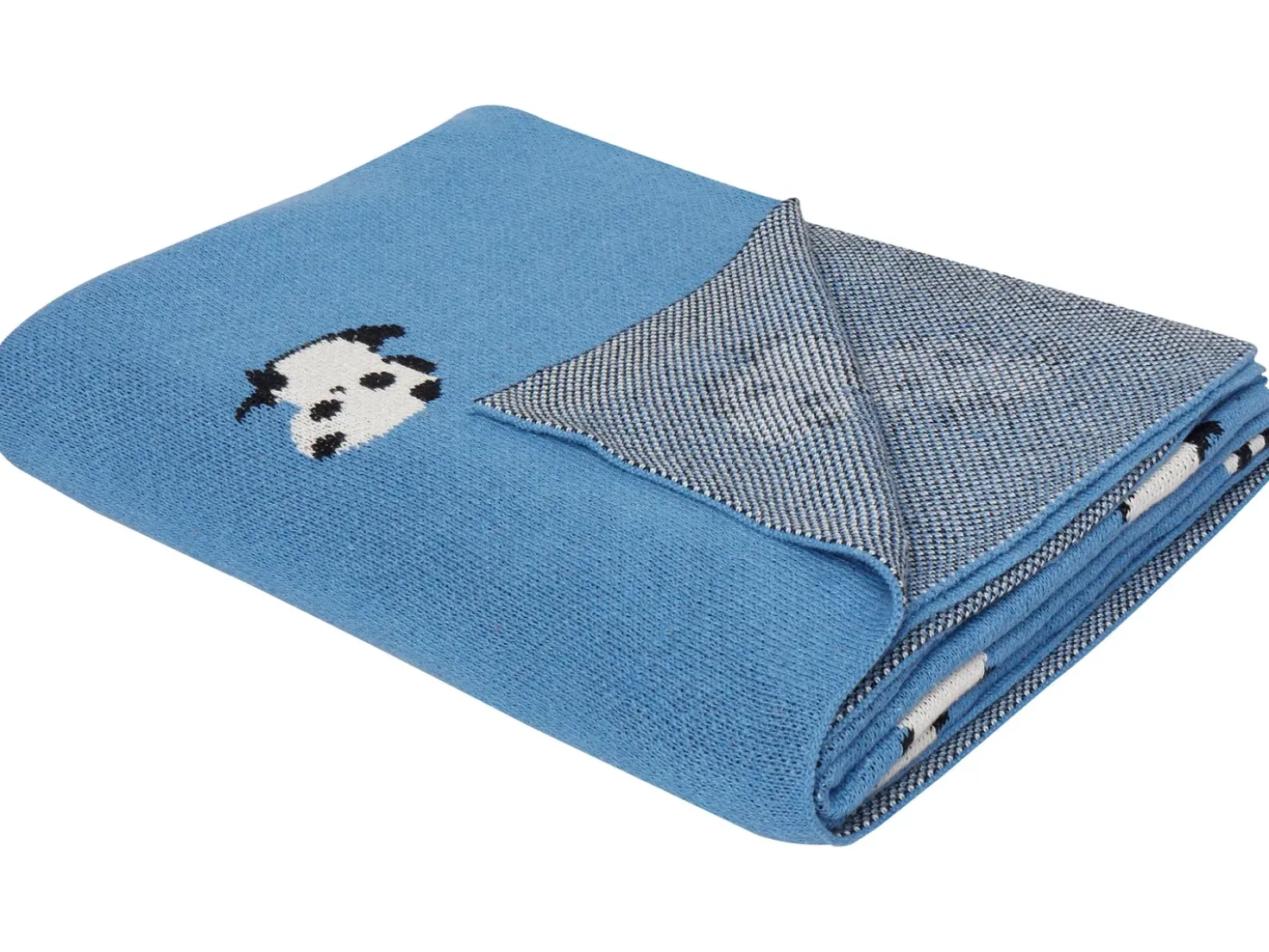 Coperta TALOKAN Cotone 130 x 170 cm Blu