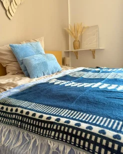 Coperta TARLAY Tessuto 130 x 170 cm Blu