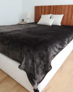 Coperta TERKE 200 x 220 cm Grigio scuro