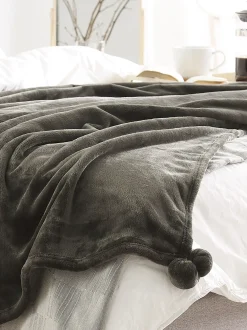 Coperta TERKE 200 x 220 cm Grigio scuro
