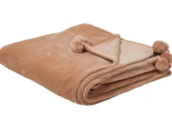 Coperta TERKE 200 x 220 cm Marrone chiaro
