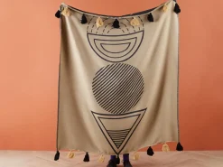 Coperta THUMKI Tessuto 130 x 170 cm Beige