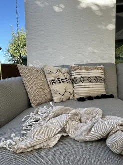 Coperta TILMI Cotone 130 x 160 cm Beige chiaro