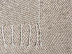 Coperta TILMI Cotone 130 x 160 cm Beige chiaro