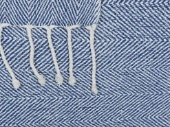 Coperta TILMI Cotone 130 x 160 cm Blu
