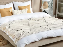 Coperta ULUYOL Cotone 130 x 170 cm Beige