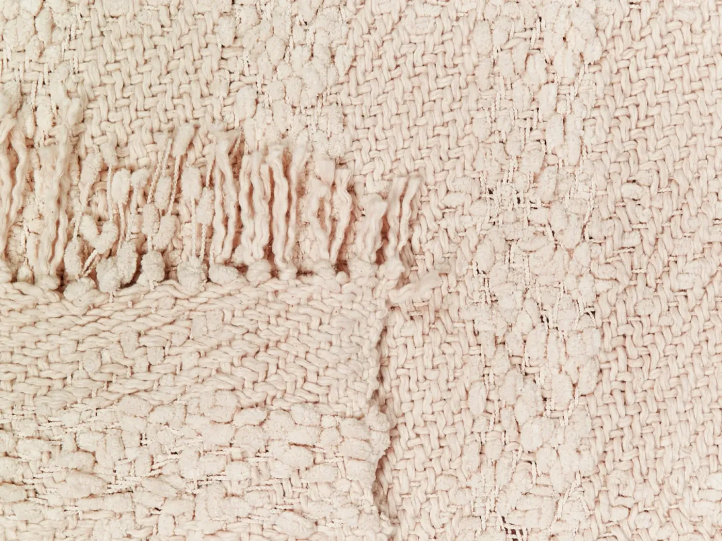 Coperta VELLA Cotone 150 x 200 cm Beige chiaro