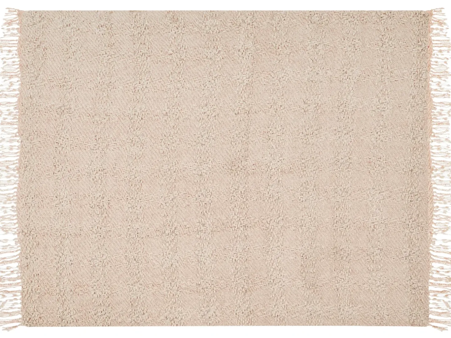 Coperta VELLA Cotone 150 x 200 cm Beige chiaro