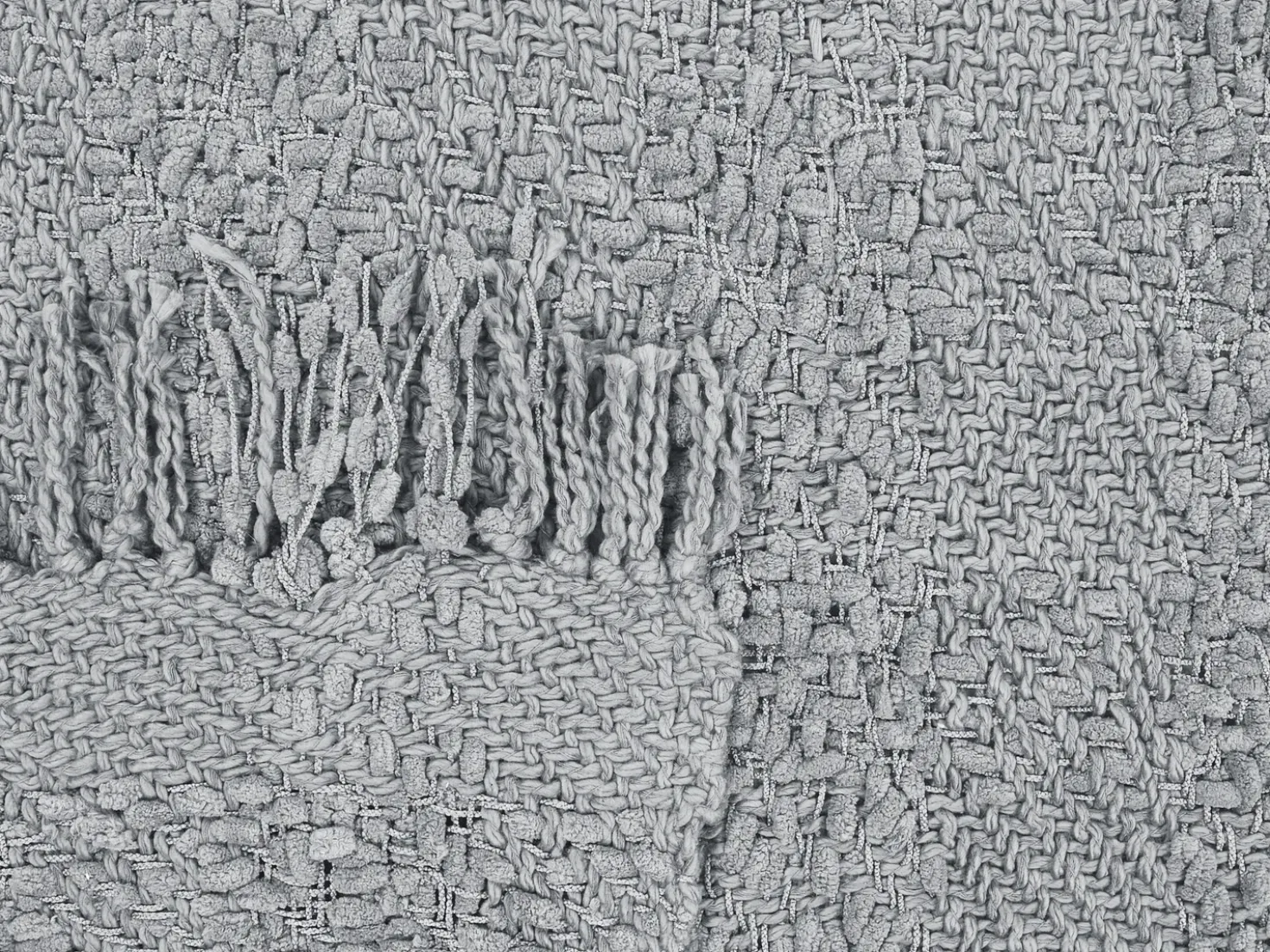 Coperta VELLA Cotone 220 x 240 cm Grigio