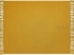 Coperta YARSA Cotone 125 x 150 cm Senape