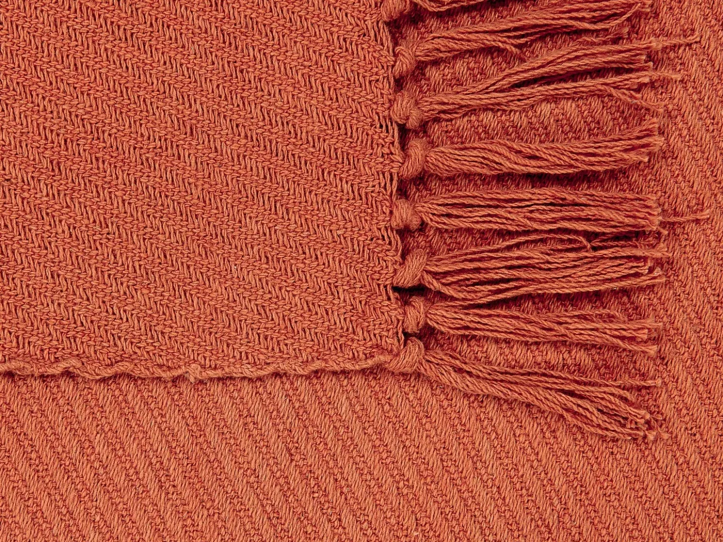Coperta YARSA Cotone 125 x 150 cm Rosso