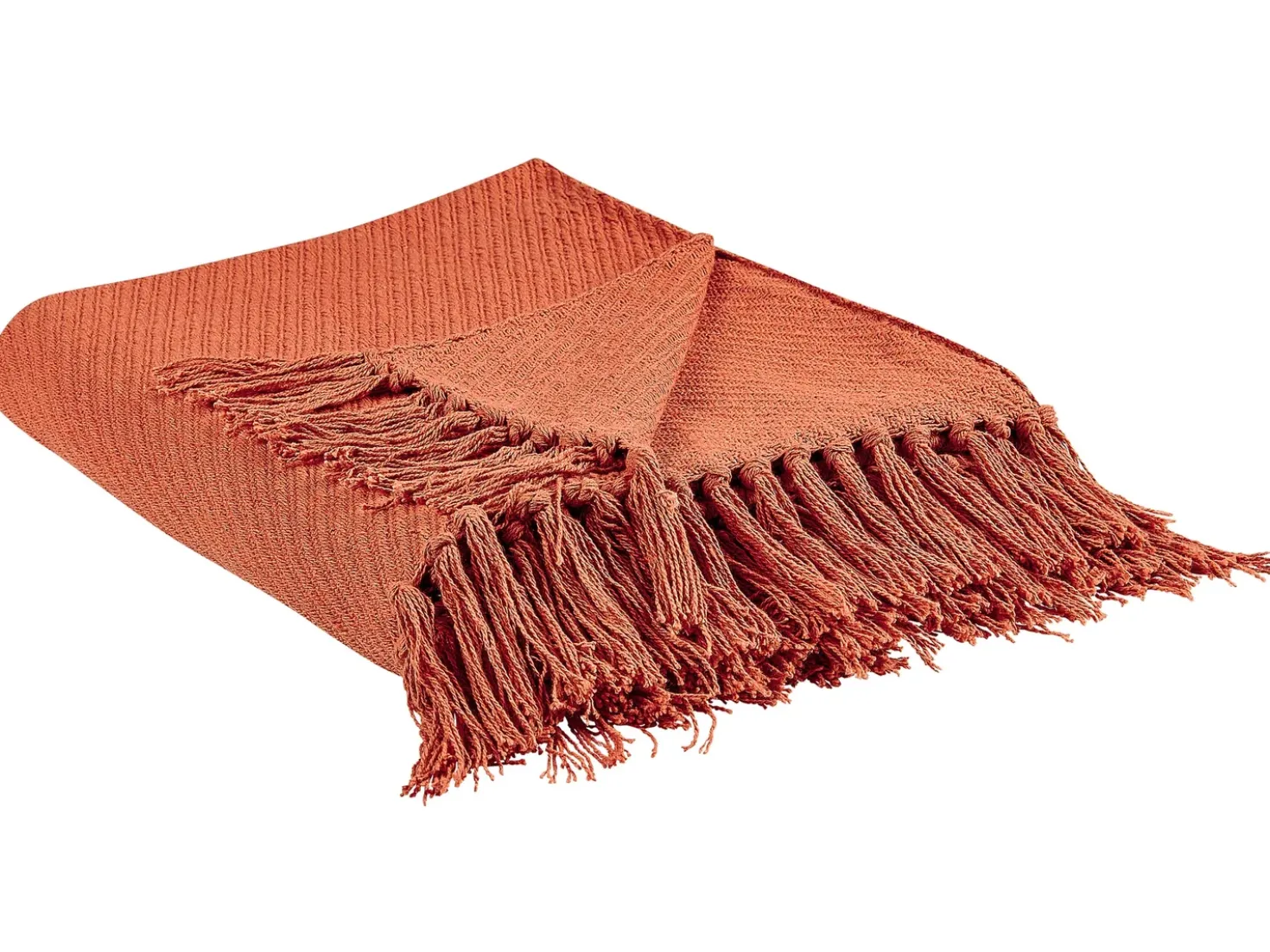 Coperta YARSA Cotone 125 x 150 cm Rosso