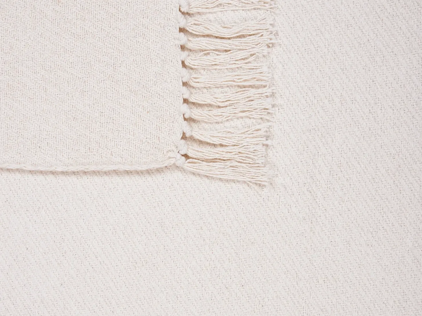 Coperta YARSA Cotone 125 x 150 cm Beige
