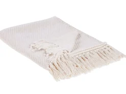 Coperta YARSA Cotone 125 x 150 cm Beige