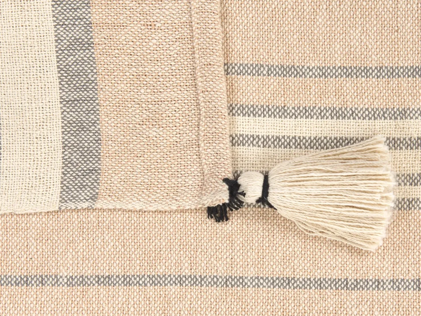 Coperta YARSELI Cotone 130 x 170 cm Beige
